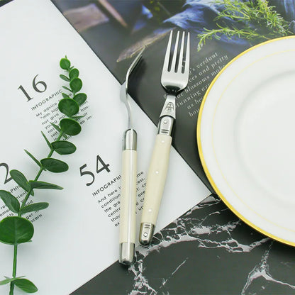 Skorter | IvoryElegance – Luxury Laguiole Cutlery Set with Timeless Style