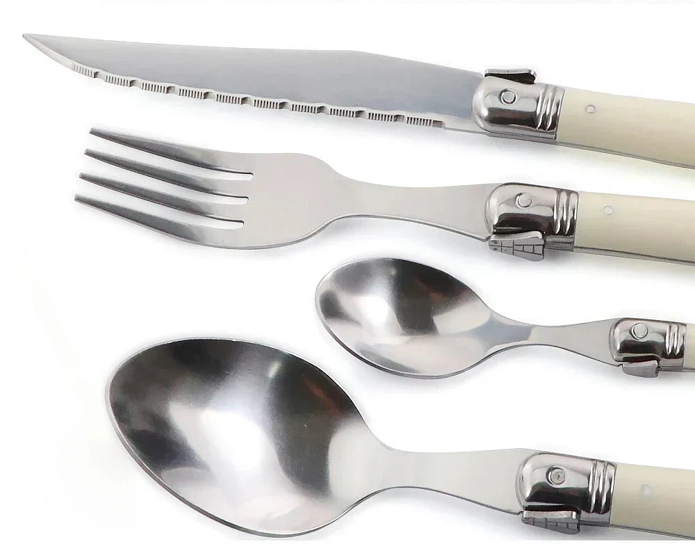 Skorter | IvoryElegance – Luxury Laguiole Cutlery Set with Timeless Style