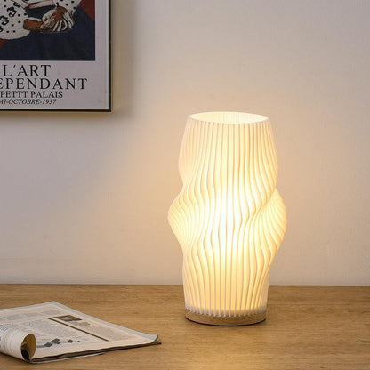 Skorter | CharmAura - Sophisticated Cream Table Lamp