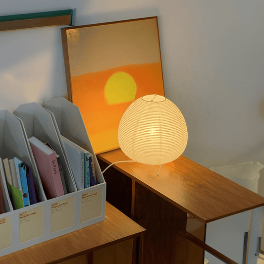 Skorter | ZenGlow – Elegant table lamp in Wabi Sabi style for a soothing interior