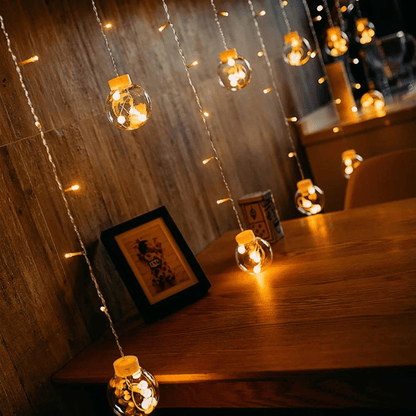 Skorter | Outdoor Solar Bubble String Lights – 8 Modes