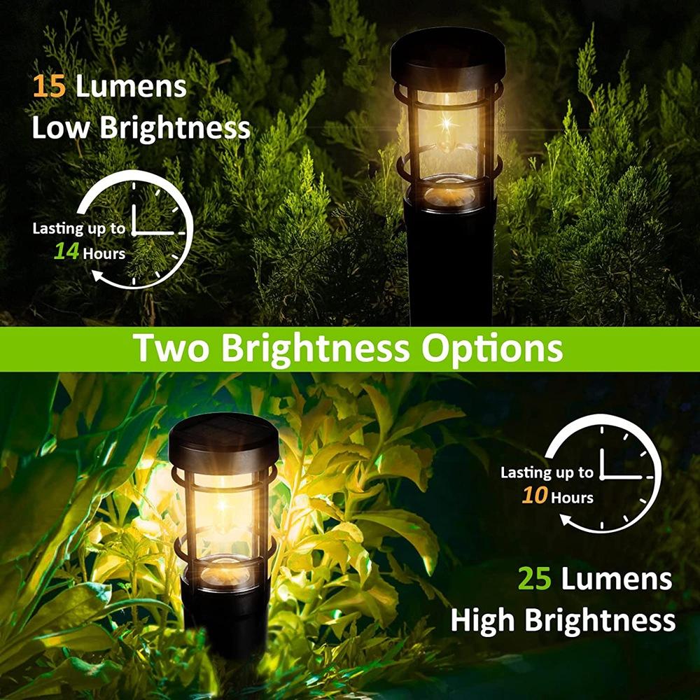 Skorter | Solar path lights, solar outdoor lights up to 14 hrs. Outdoor waterproof, IP65 waterproof solar garden lights for paths walkways