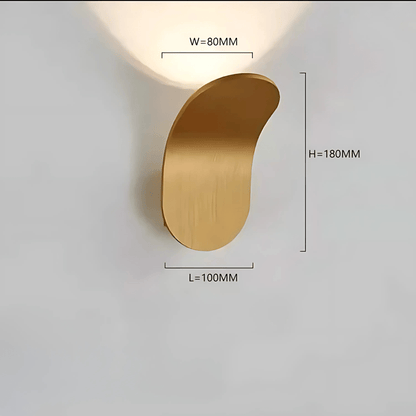Skorter | Modern Curved Wall Lamp with LED Light