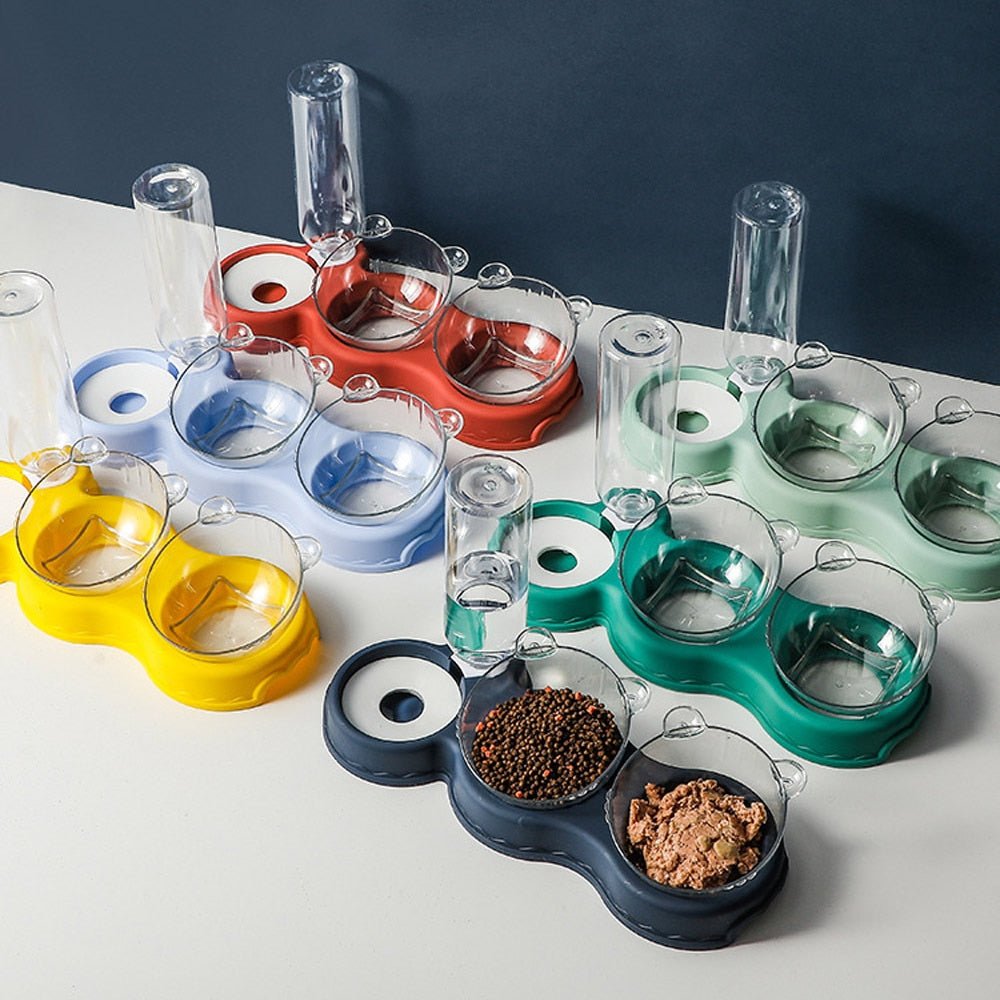 Skorter | FEASTFLOW – 3-in-1 Elevated Feeding Station with Automatic Water Dispenser