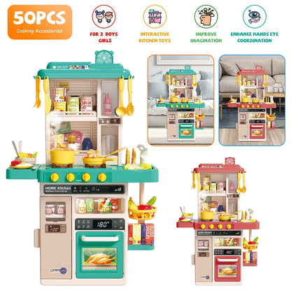 Skorter | Children's Kitchen Toy Interactive Pretend Kitchen Toy Kitchen Equipment