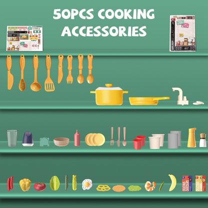 Skorter | Children's Kitchen Toy Interactive Pretend Kitchen Toy Kitchen Equipment