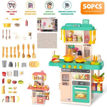 Skorter | Children's Kitchen Toy Interactive Pretend Kitchen Toy Kitchen Equipment