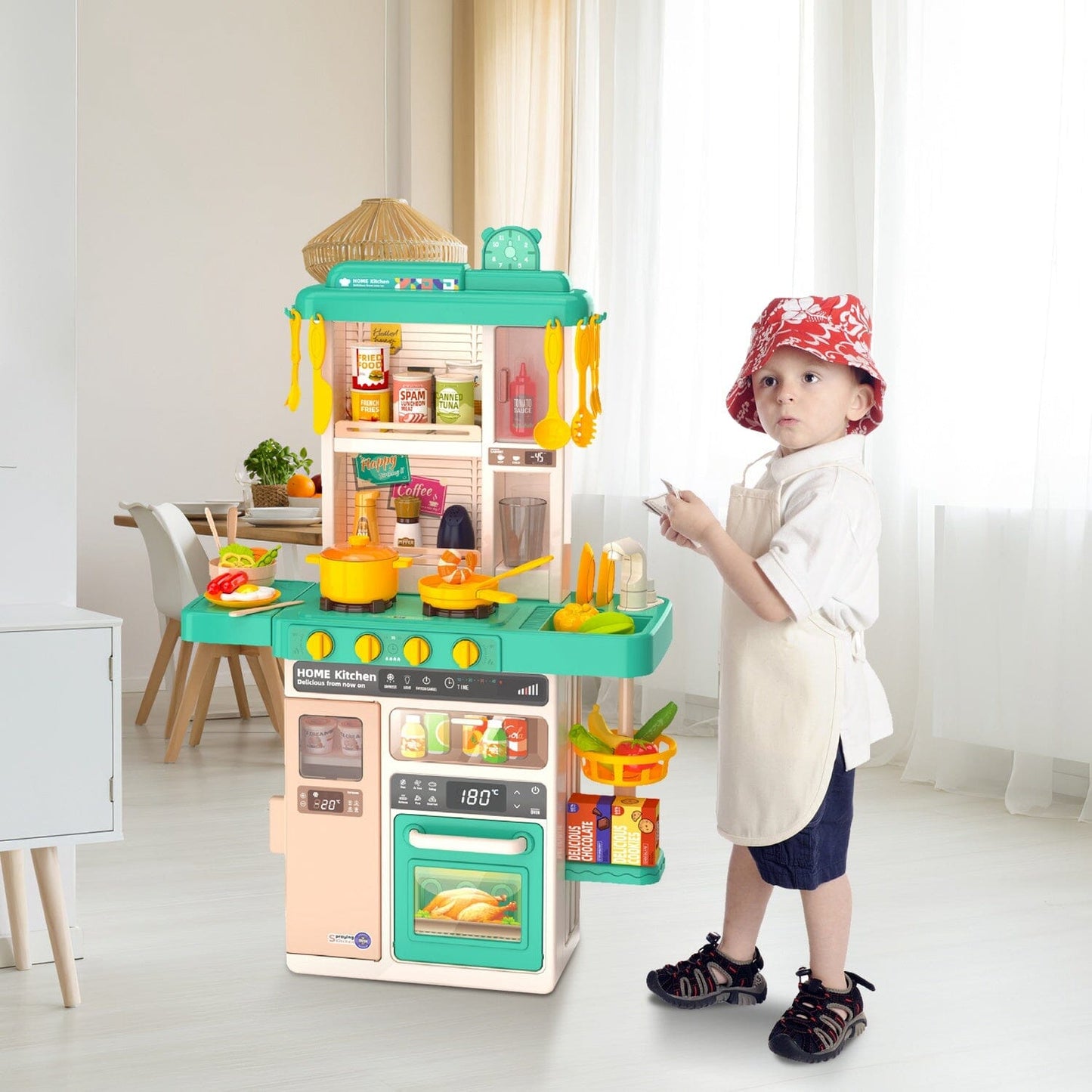 Skorter | Children's Kitchen Toy Interactive Pretend Kitchen Toy Kitchen Equipment