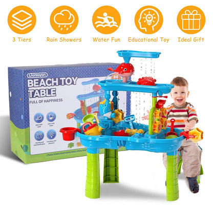Skorter | Children's Sand Water Table for 3-6 Years Old Sensory Training Friendship Building