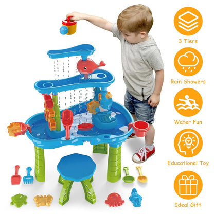 Skorter | Children's Sand Water Table for 3-6 Years Old Sensory Training Friendship Building