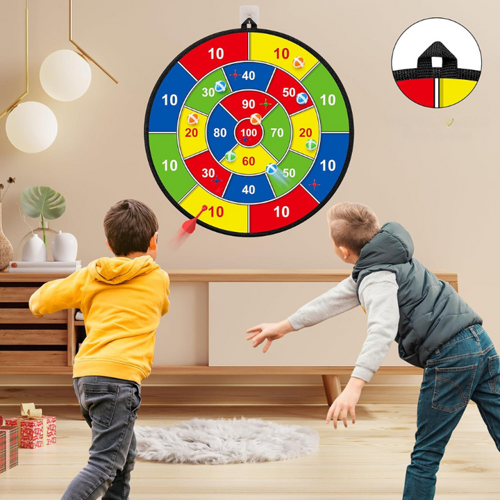 Skorter | Double-Sided Kids Dart – Large Safe Dartboard for Indoors & Outdoors