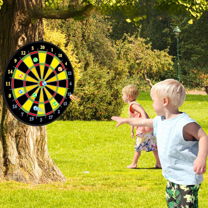 Skorter | Double-Sided Kids Dart – Large Safe Dartboard for Indoors & Outdoors