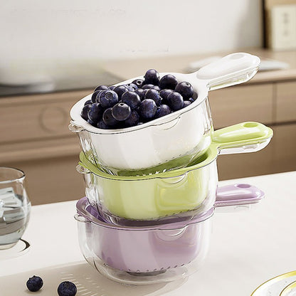 Skorter | KitchenSeed – 2-Layer Drain Basket for Easy Washing & Water Separation