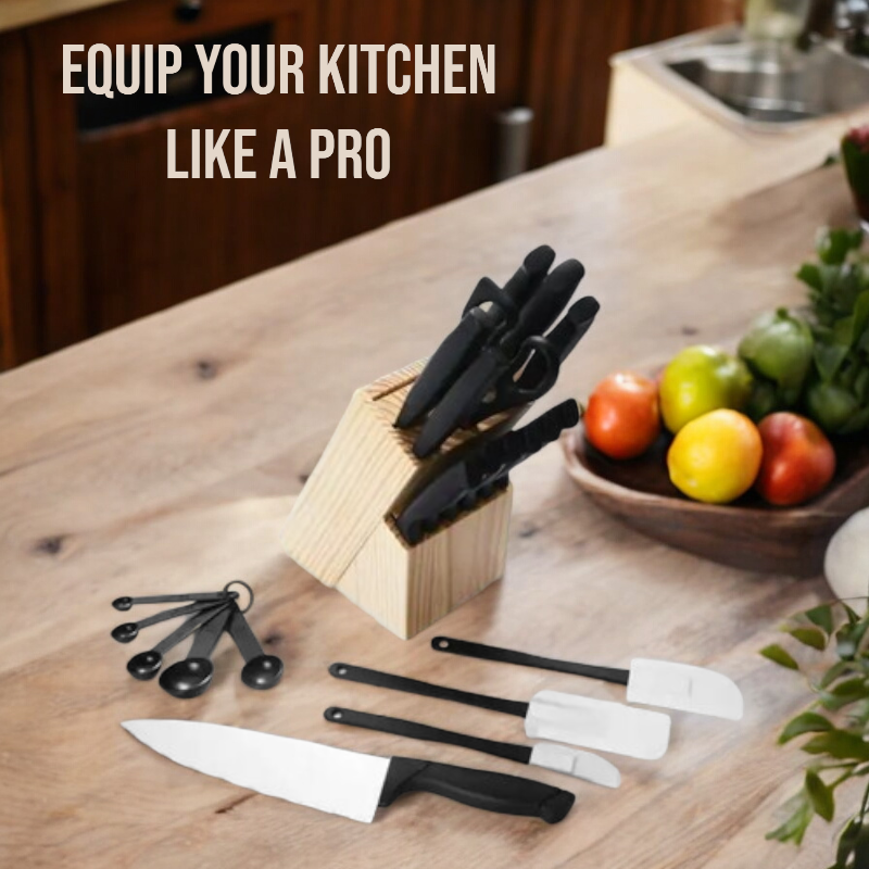 Skorter | 22-Piece Premium Knife Set with Block