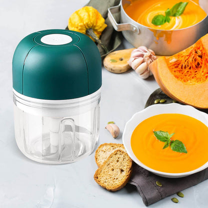 Skorter | ChopEase Electric Garlic Press – USB Rechargeable – Compact & Powerful – 250ml