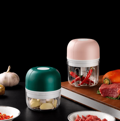 Skorter | ChopEase Electric Garlic Press – USB Rechargeable – Compact & Powerful – 250ml