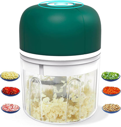 Skorter | ChopEase Electric Garlic Press – USB Rechargeable – Compact & Powerful – 250ml