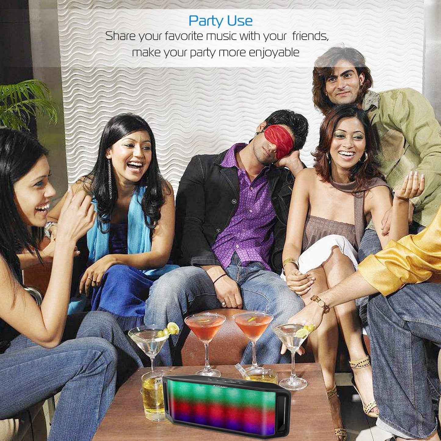 Skorter | KOCASO LED Wireless Speaker Dynamic Multicolor Hands-Free