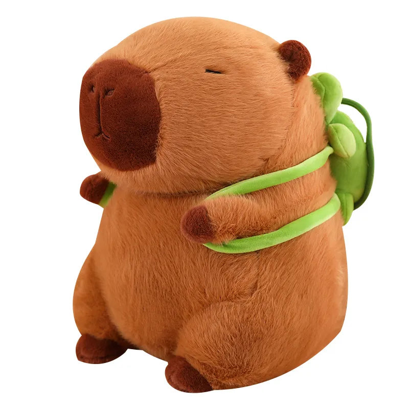 Skorter | Cute Capybara Plush with Turtle Backpack - CapyBuddy