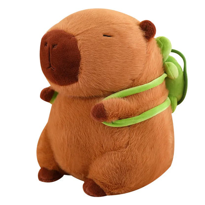 Skorter | Cute Capybara Plush with Turtle Backpack - CapyBuddy