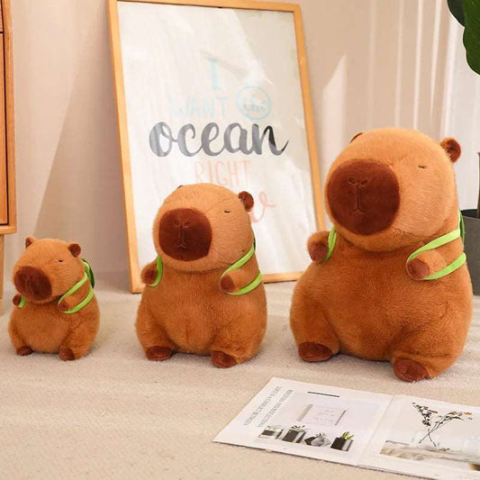 Skorter | Cute Capybara Plush with Turtle Backpack - CapyBuddy