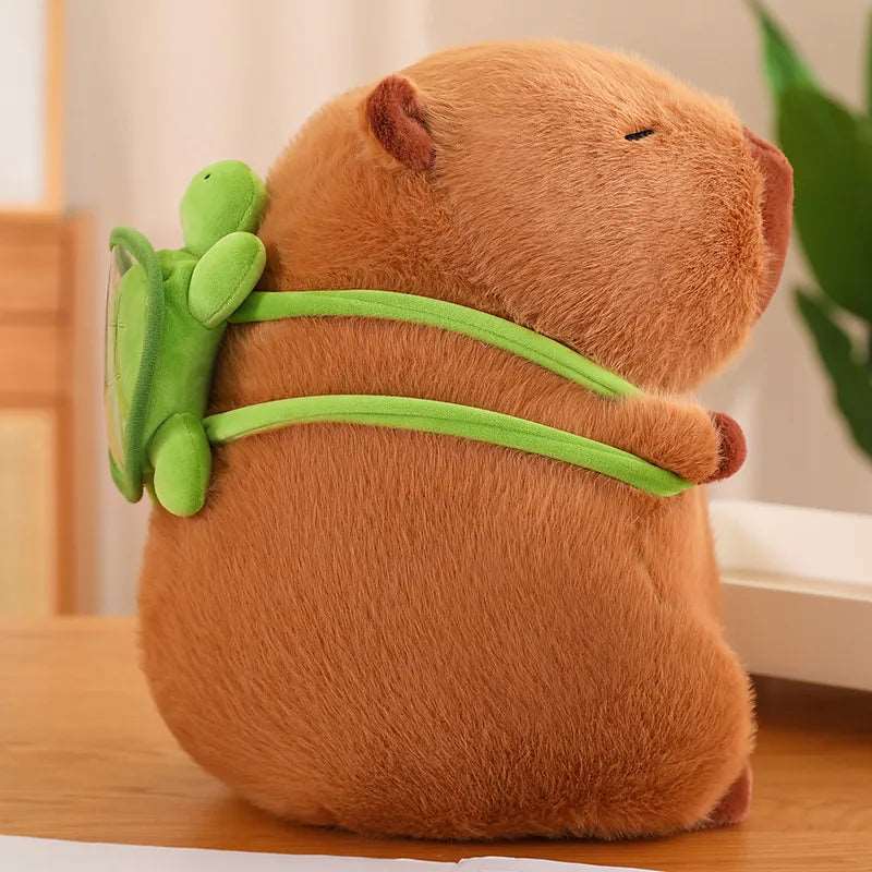 Skorter | Cute Capybara Plush with Turtle Backpack - CapyBuddy