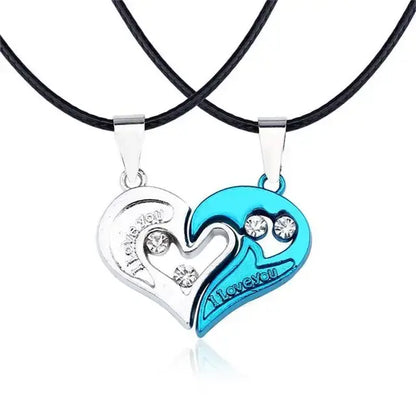 Skorter | I love you Best Friends / Couple Necklace Jewelry Puzzle Necklace