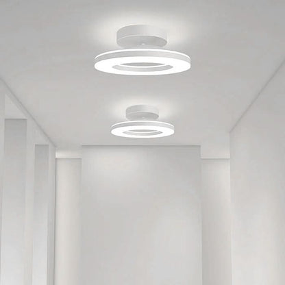 Skorter | ZAYNO Black LED Ceiling Light – Modern Flush Mount