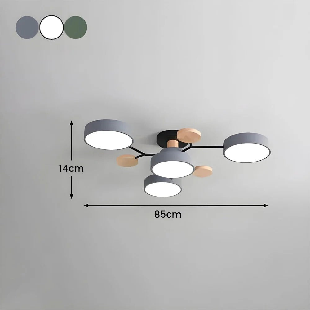 Skorter | Contemporary Round Iron LED Chandelier | Energy-Efficient. Stylish Lighting for Living Rooms. Dining Areas & Entryways