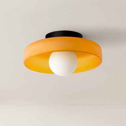 Skorter | LED Round Flush Mount Ceiling Light Fixture - Modern Energy-Efficient Lighting for Contemporary Home Décor & Low Ceilings