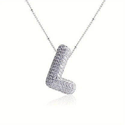 Skorter | Alphabet-Diamond-Pendant-Necklace