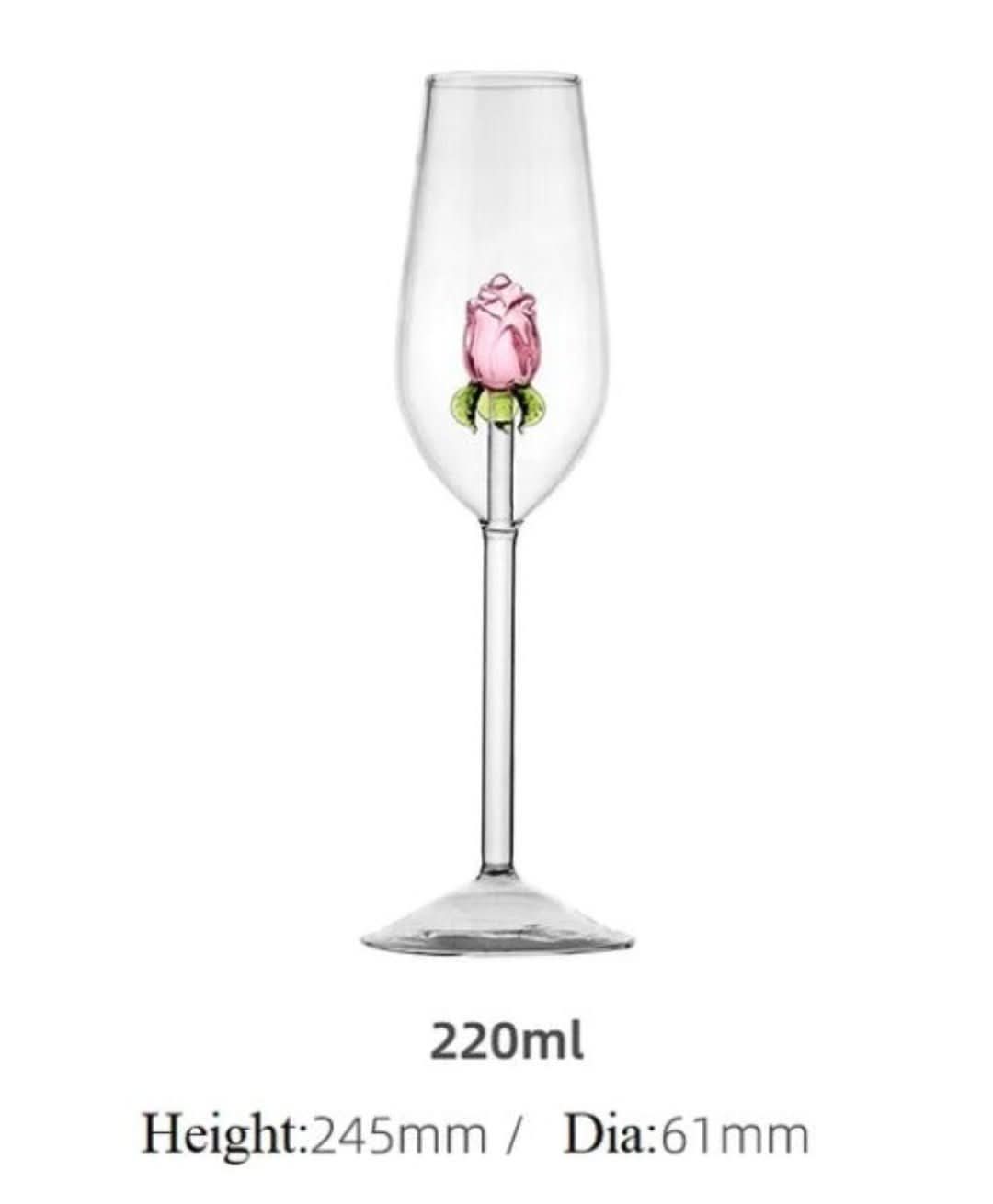 Skorter | La Vie En Rose | Champagne Glass - Handmade