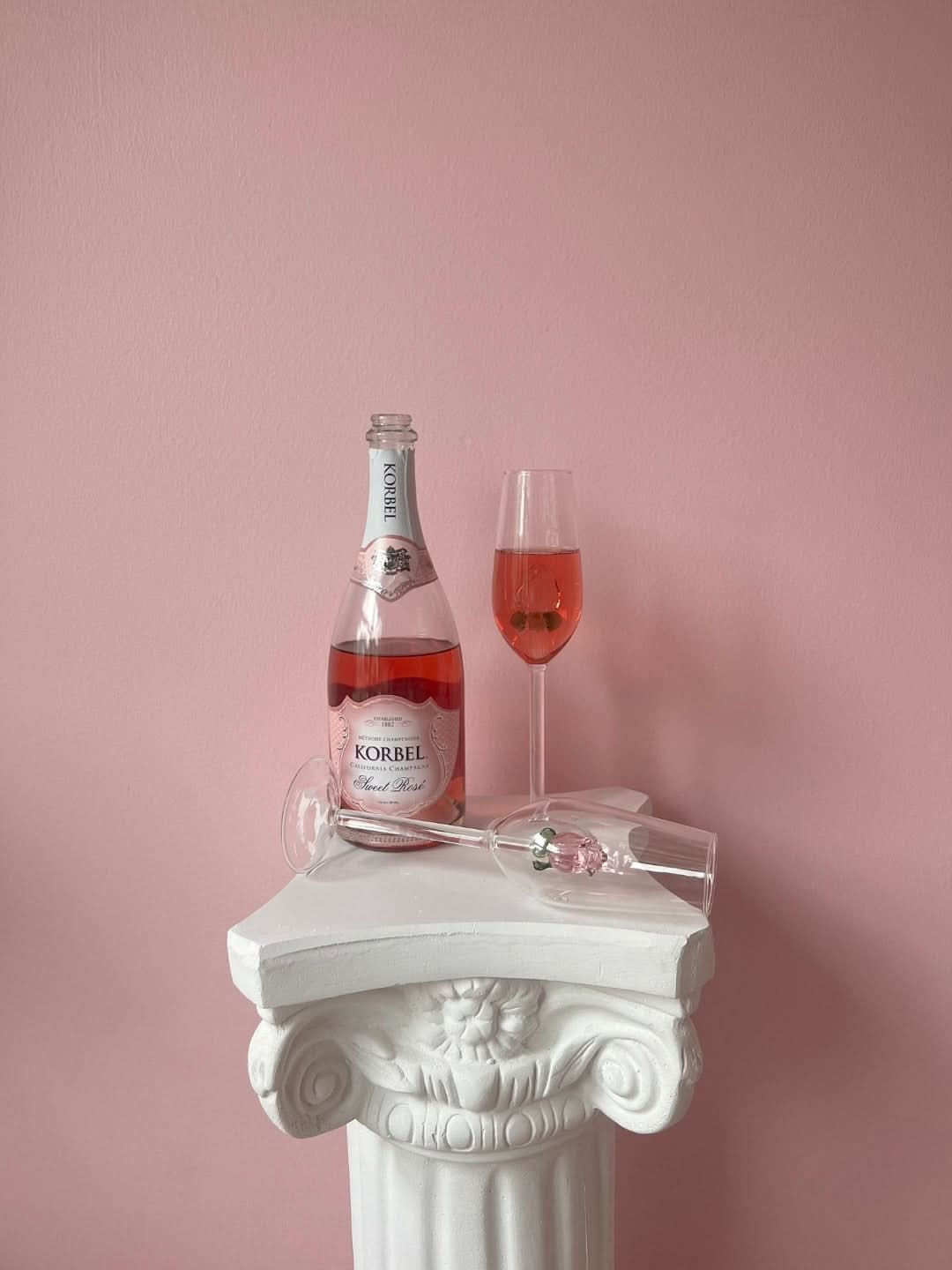 Skorter | La Vie En Rose | Champagne Glass - Handmade