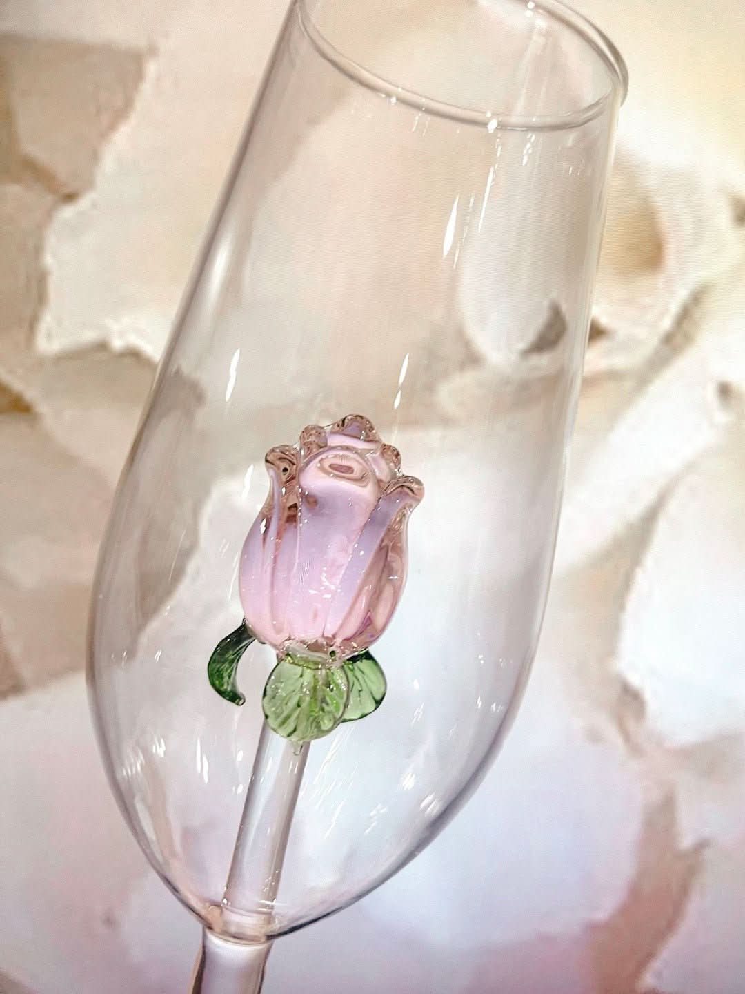 Skorter | La Vie En Rose | Champagne Glass - Handmade