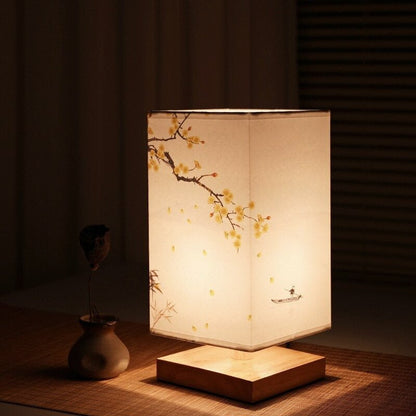 Skorter | Kyomi Japanese-Scandinavian Table Lamp – Minimalist Wooden Accent Light