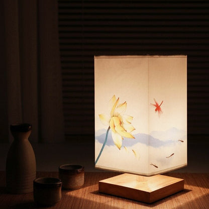 Skorter | Kyomi Japanese-Scandinavian Table Lamp – Minimalist Wooden Accent Light