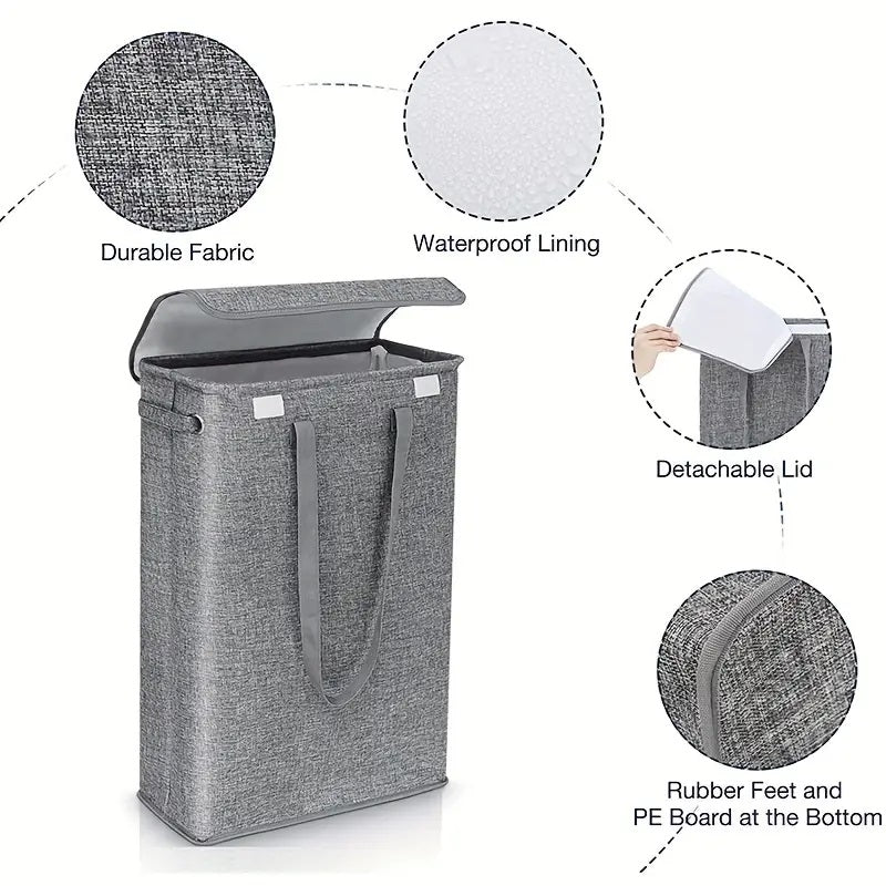 Skorter | 45L Slim Laundry Hamper with Lid
