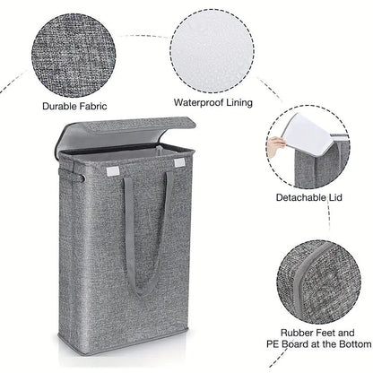Skorter | 45L Slim Laundry Hamper with Lid