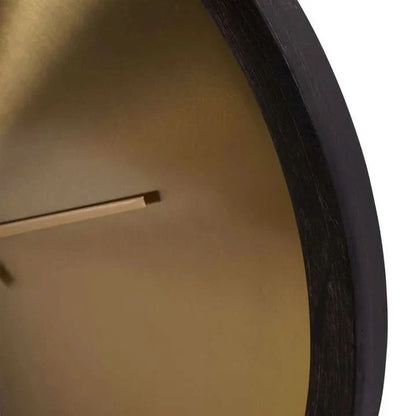 Skorter | Sloa - Elegant Wall Clock in Brass and Black