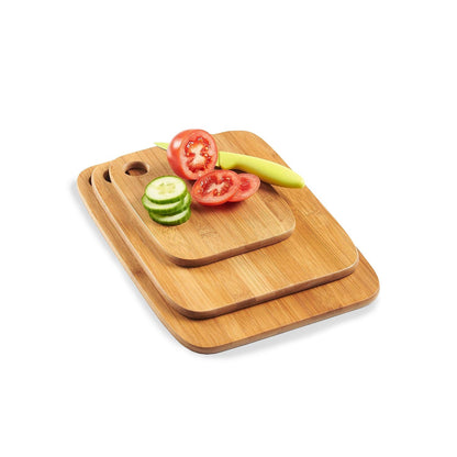 Skorter | Bamboo Cutting Board Set – 3-Piece Sustainable Cutting Boards for Kitchen