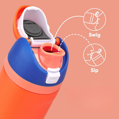 Skorter | Leak-proof Insulated Stainless Steel Water Bottle with Straw - BPA-free