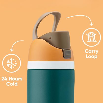 Skorter | Leak-proof Insulated Stainless Steel Water Bottle with Straw - BPA-free