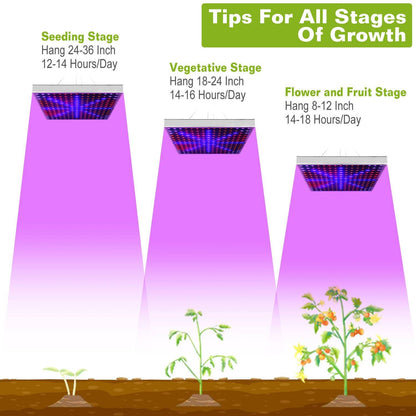 Skorter | LED Grow Light Full Spectrum Hanging