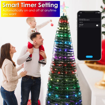 Skorter | LED Light Foldable Christmas Tree Light with Remote Control App Control
