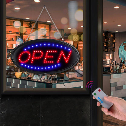 Skorter | LED Open Sign Advertising Board Electronic Screen with Remote Control and Timer Function