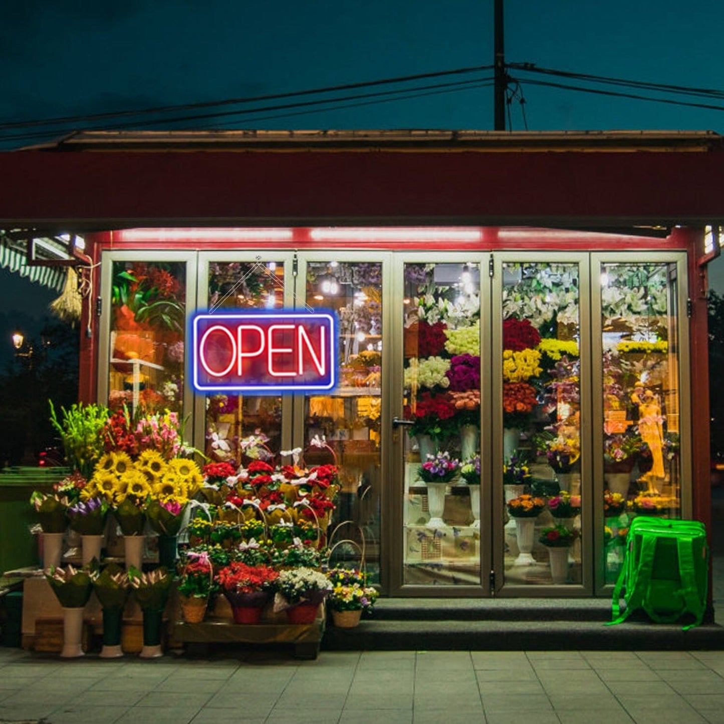 Skorter | LED Open Sign Advertising Table with 11 Levels Adjustable Brightness
