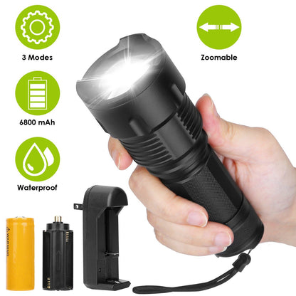 Skorter | LED Rechargeable Zoomable Flashlight