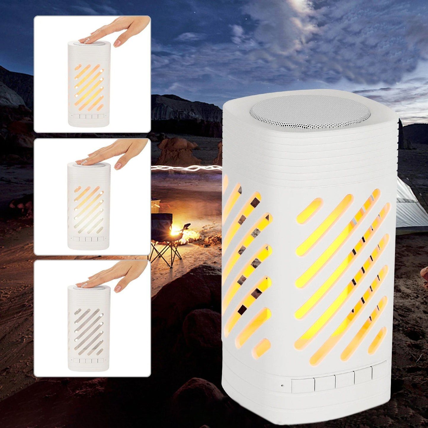 Skorter | LED Smart Touch Bluetooth Speaker Rechargeable Camping Lamp