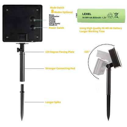 Skorter | Solar string lights for outdoor use | Waterproof solar garden lights