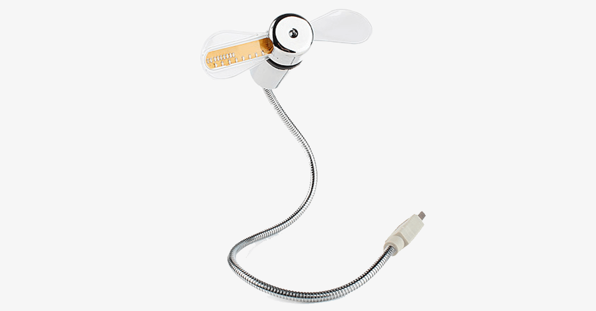 Skorter | 2-in-1 LED Light USB Cooling Fan with Real-Time Clock - Think Different